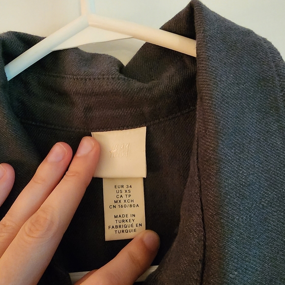 Linen and cotton black dress h&m - Picture 2 of 7